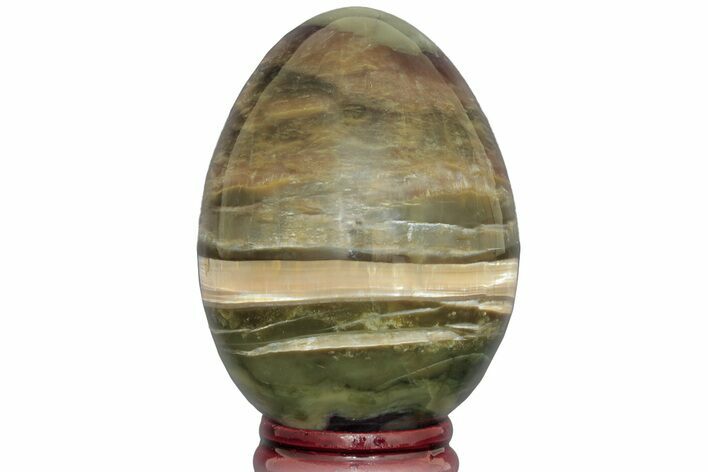 Chatoyant, Polished Arizona Pietersite Egg - Arizona #206517